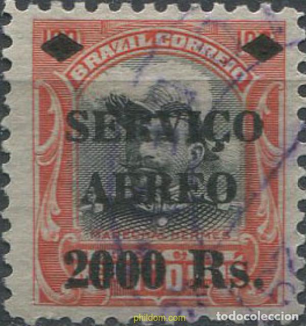 Sellos: 675475 USED BRASIL 1927 SELLOS AEREOS. SELLOS DE SERVICIO DEL 1913 SOBRECARGADOS