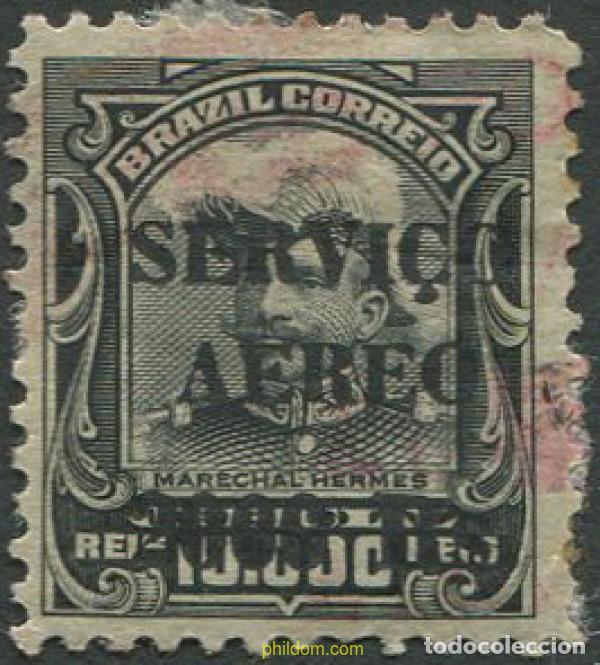 Sellos: 675478 USED BRASIL 1927 SELLOS AEREOS. SELLOS DE SERVICIO DEL 1913 SOBRECARGADOS