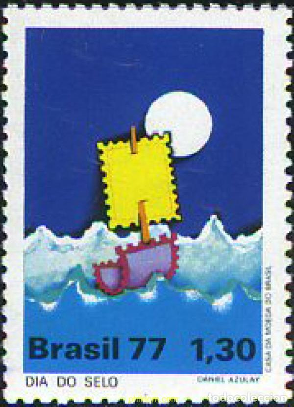 Sellos: 173439 MNH BRASIL 1977 DIA DEL SELLO