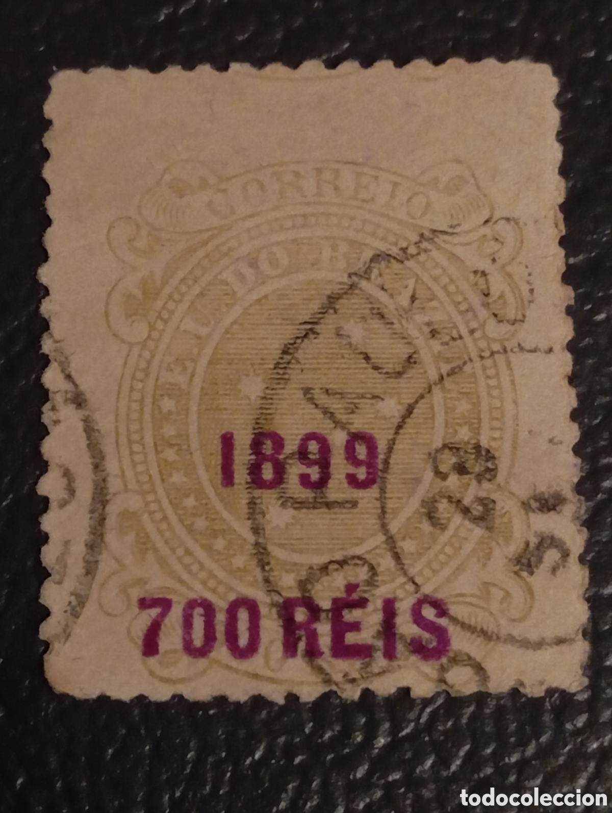 Sellos: Sello Brasil 1899 - Serie Cruzeiro do Sul - RHM 133 - 700 R&eacute;is (Sobrecarga)