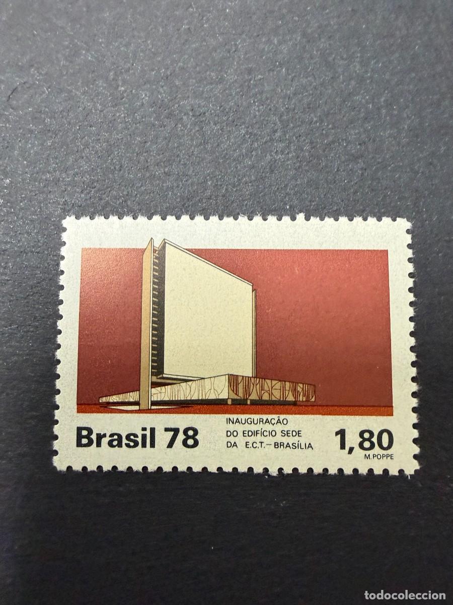 Sellos: BRASIL, 1978. YVERT 1316. SEDE DE CORREOS TELECOMUNICACIONES. NUEVOS. SIN FIJASELLOS.VER