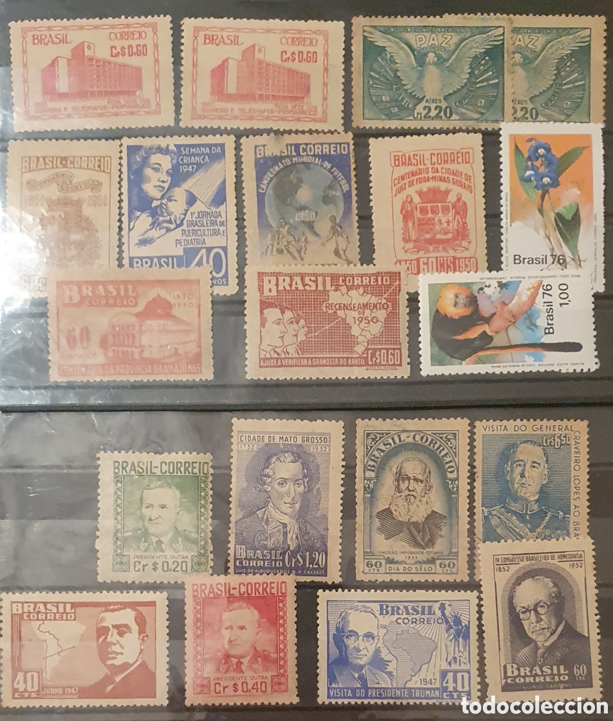 Timbres: 20 sellos cl&aacute;sicos de Brasil