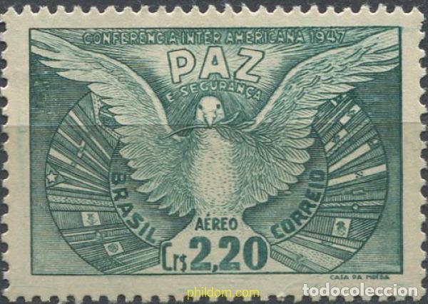 Sellos: 675548 MNH BRASIL 1947 CONFERENCIA INTERNACIONAL PARA LA DEFENSA DEL HEMISFERIO EN RIO DE JANEIRO