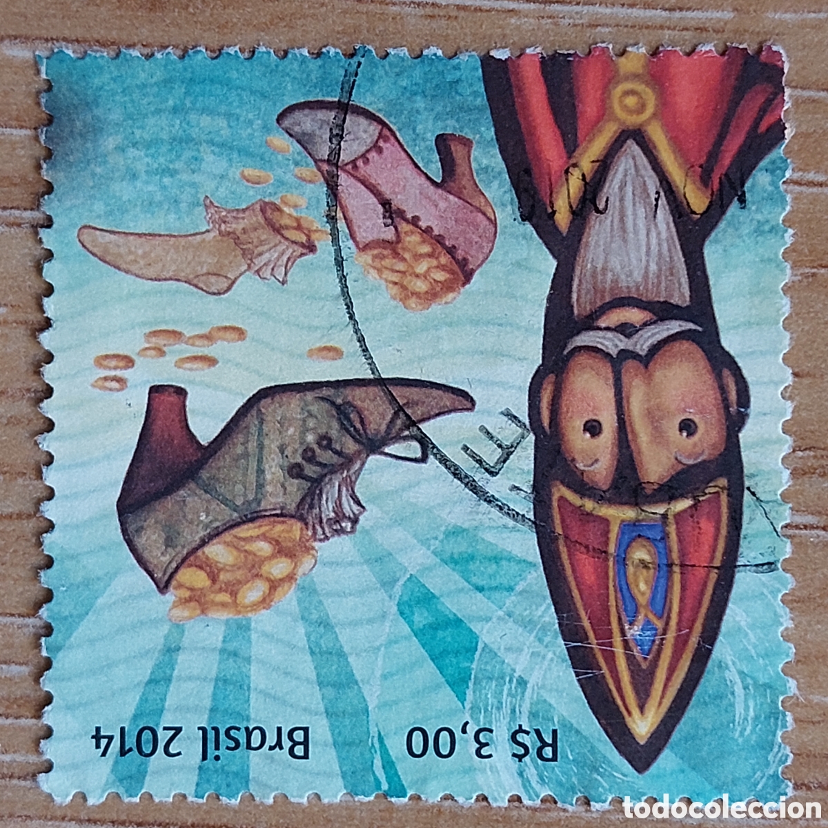 Sellos: 2014 Brasil usado Natal Navidad - Foto 2
