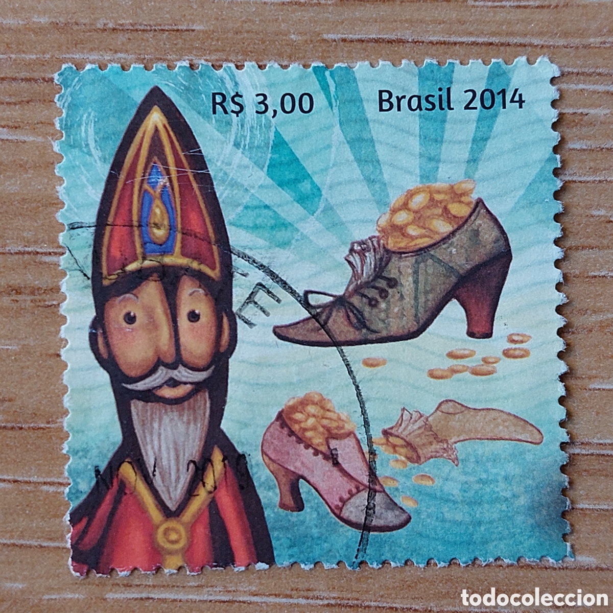 Sellos: 2014 Brasil usado Natal Navidad - Foto 1
