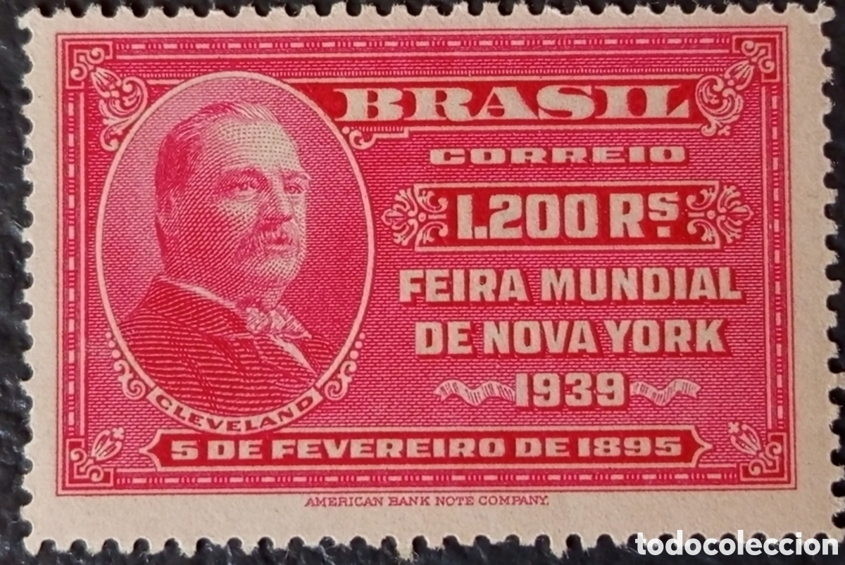 Sellos: 1939 Brasil SC# 482 - Feria Mundial de Nueva York - MH