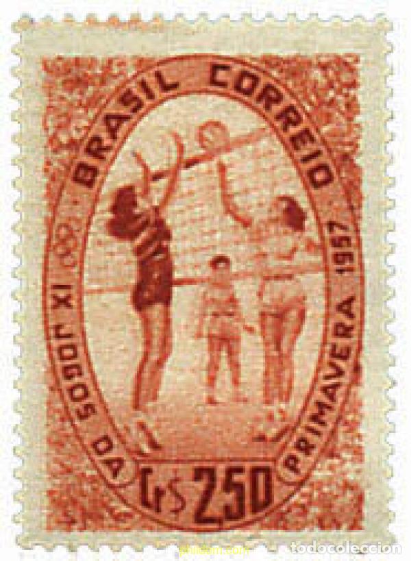 Sellos: 26460 MNH BRASIL 1957 9 JUEGOS DE PRIMAVERA