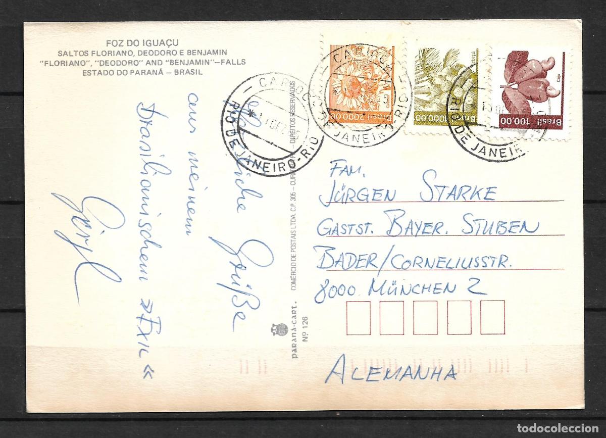 Sellos: brasil postal circulada alemania- 153/8