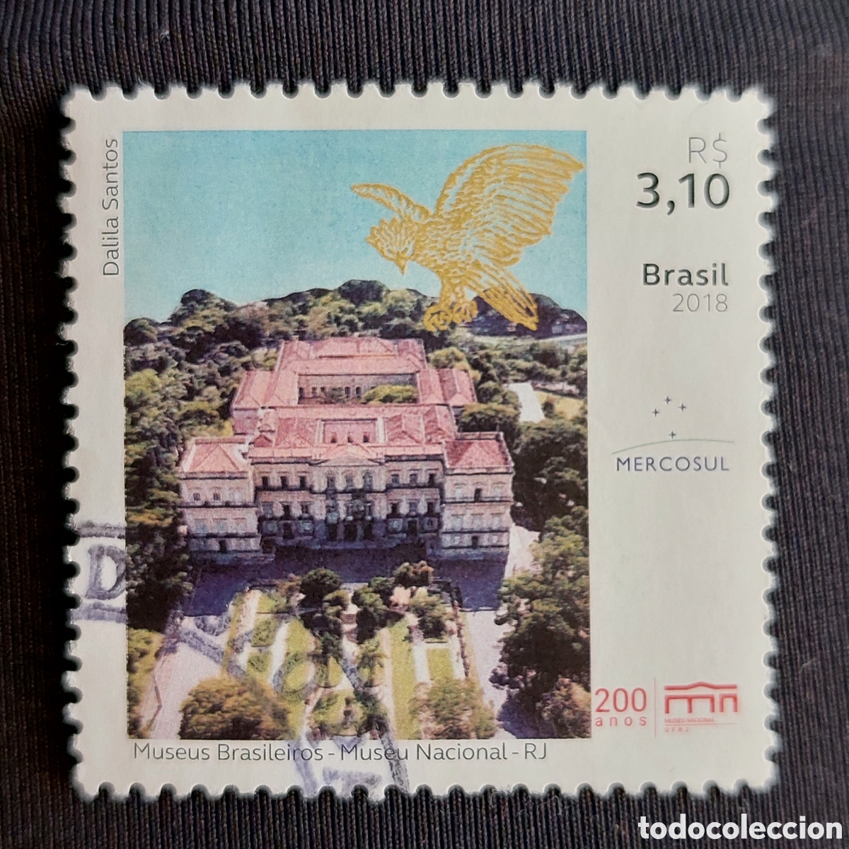 Sellos: 2018 Brasil usado Museo Nacional RJ Mercosur