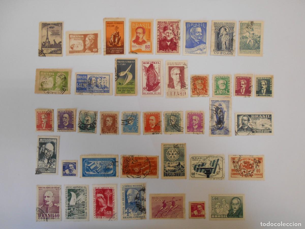 Timbres: BRASIL-LOTE 100 SELLOS DIFERENTES-LOTE 1