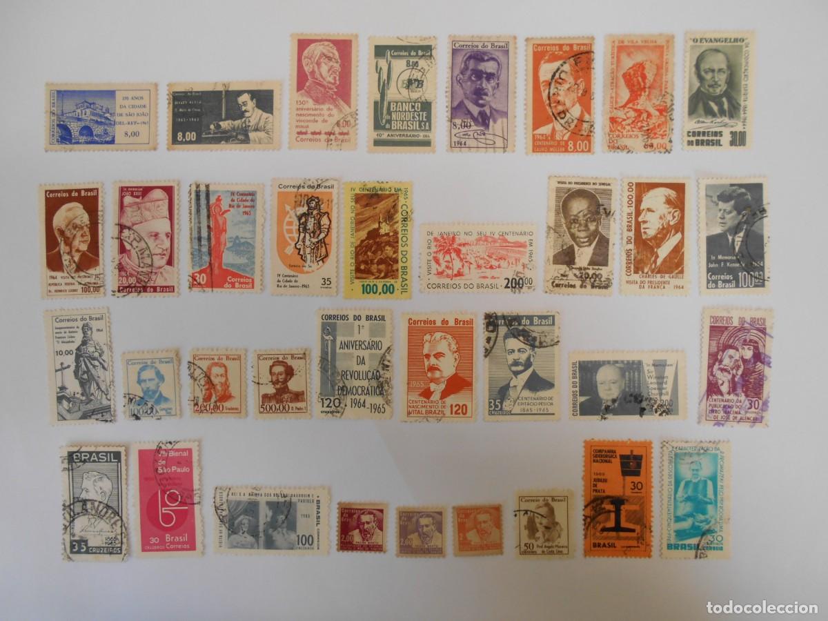 Timbres: BRASIL-LOTE 95 SELLOS DIFERENTES-LOTE 2