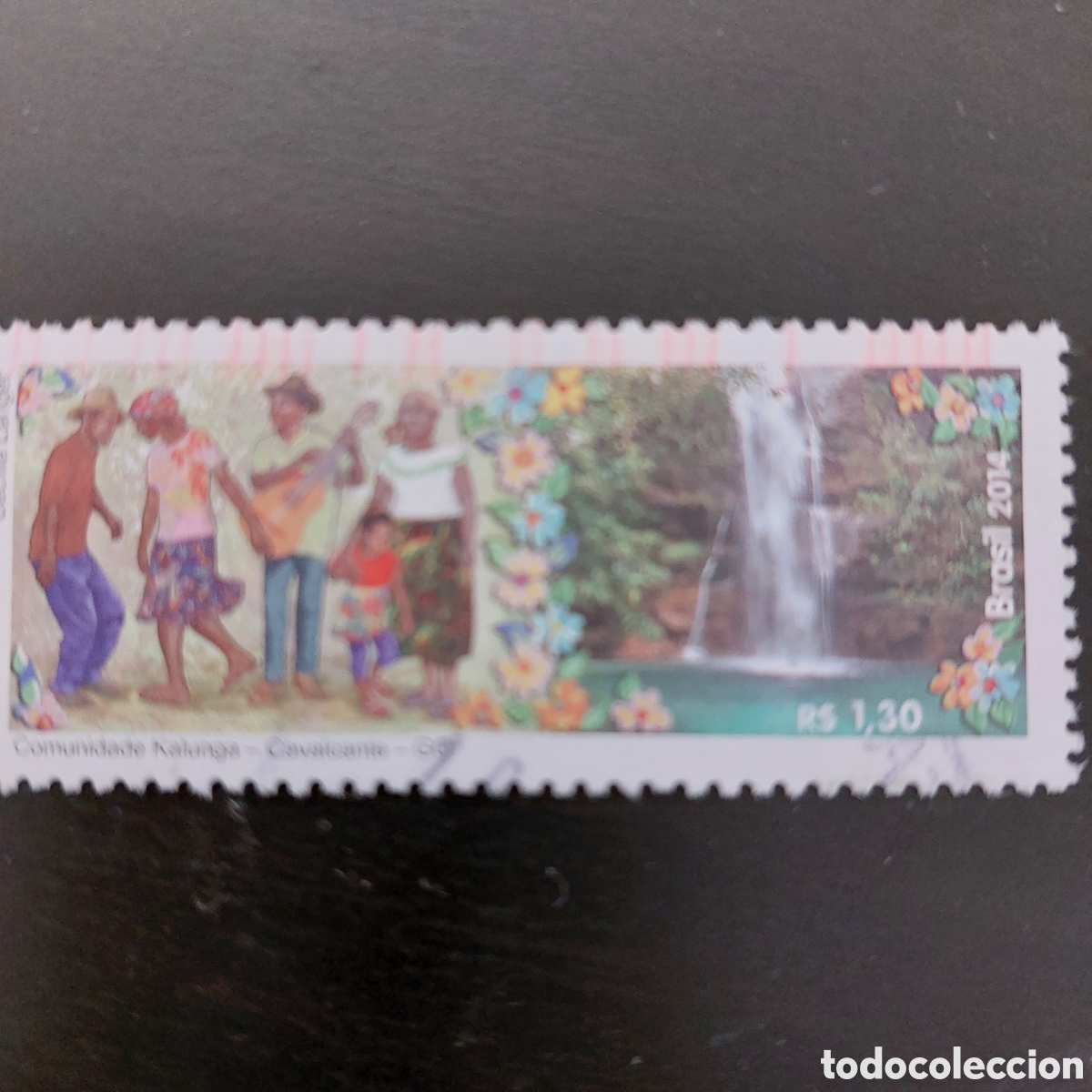 Sellos: 2014 Brasil usado Comunidad Kalunga - Foto 2