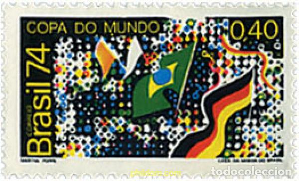 Sellos: 26474 MNH BRASIL 1974 COPA DEL MUNDO DE FUTBOL. ALEMANIA-74