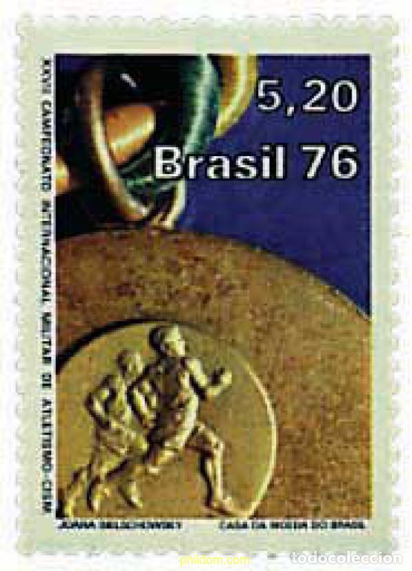 Sellos: 26478 MNH BRASIL 1976 27 CAMPEONATOS INTERNACIONALES MILITARES DE ATLETISMO