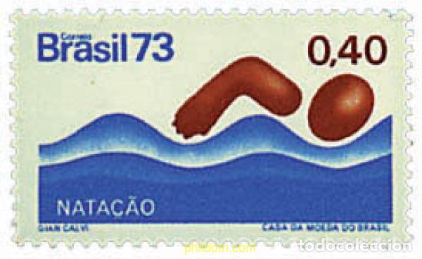 Sellos: 259581 HINGED BRASIL 1973 DEPORTES