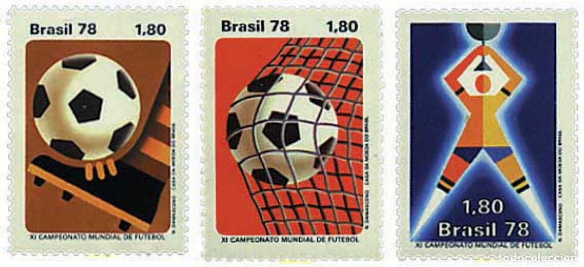 Sellos: 48944 MNH BRASIL 1978 COPA DEL MUNDO DE FUTBOL. ARGENTINA-78