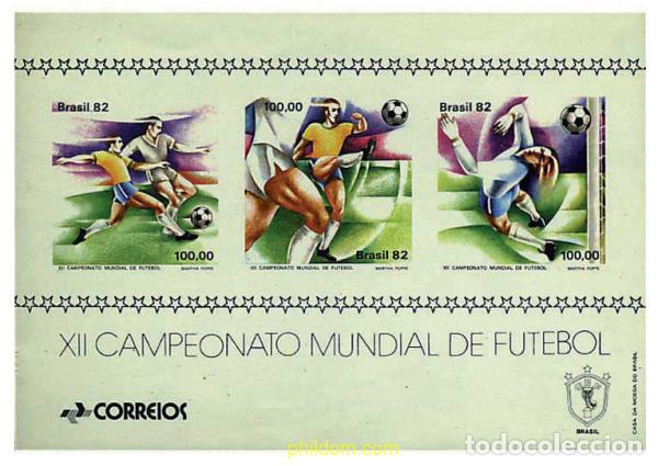 Sellos: 48949 MNH BRASIL 1982 COPA DEL MUNDO DE FUTBOL. ESPA&Ntilde;A-82