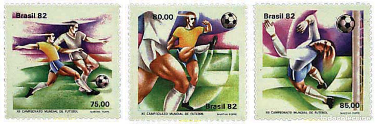 Sellos: 26481 MNH BRASIL 1982 COPA DEL MUNDO DE FUTBOL. ESPA&Ntilde;A-82