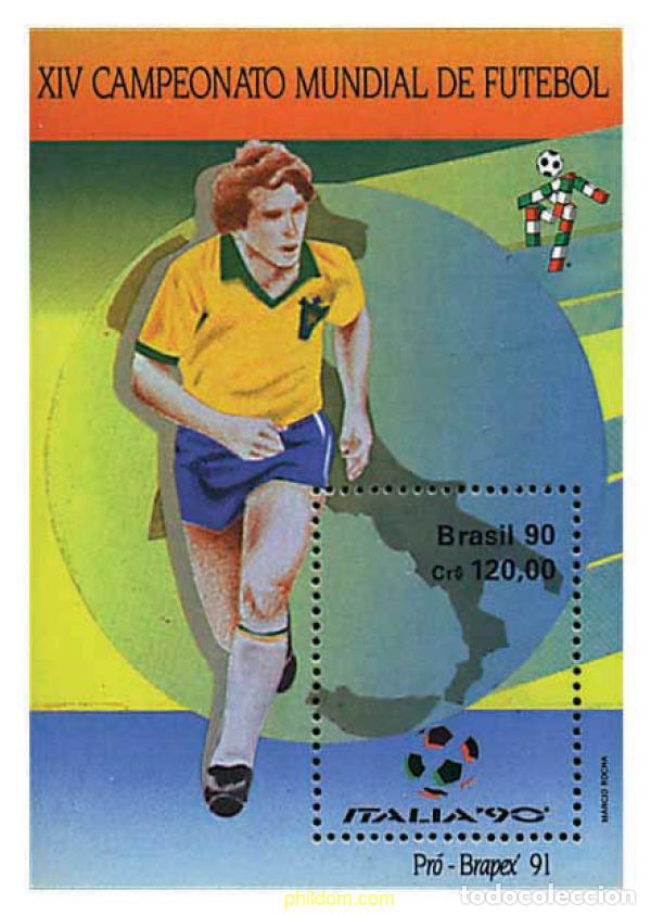 Sellos: 39557 MNH BRASIL 1990 COPA DEL MUNDO DE FUTBOL. ITALIA-90