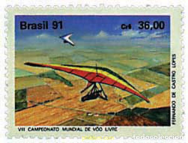 Sellos: 26495 MNH BRASIL 1991 CAMPEONATOS DEL MUNDO DE ALA DELTA