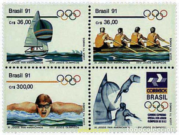Sellos: 4644 MNH BRASIL 1991 25 JUEGOS OLIMPICOS VERANO BARCELONA 1992