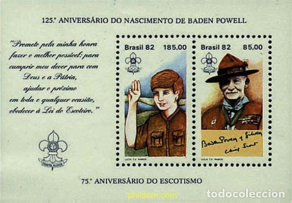 Sellos: 48948 MNH BRASIL 1982 75 ANIVERSARIO DEL ESCULTISMO