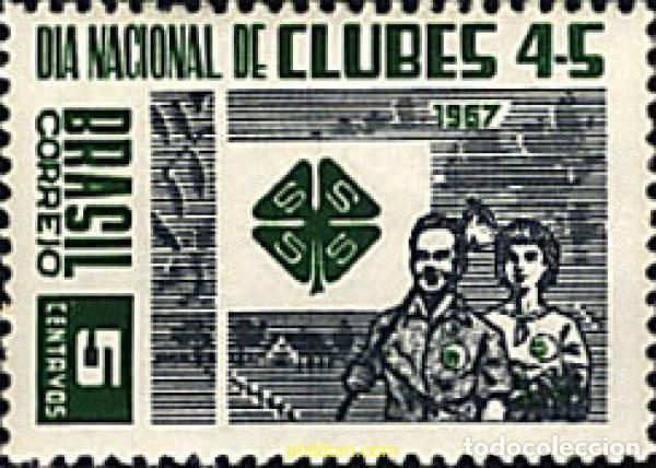 Sellos: 26845 MNH BRASIL 1967 DIA NACIONAL DEL CLUB 4-S