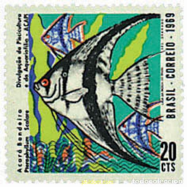 Sellos: 28366 MNH BRASIL 1969 PROTECCI&Oacute;N DE PISCICULTURA