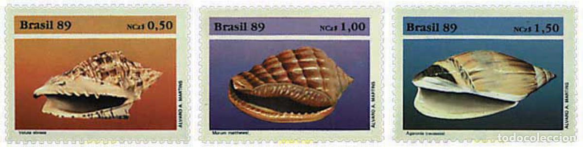 Sellos: 53185 MNH BRASIL 1989 CONCHAS