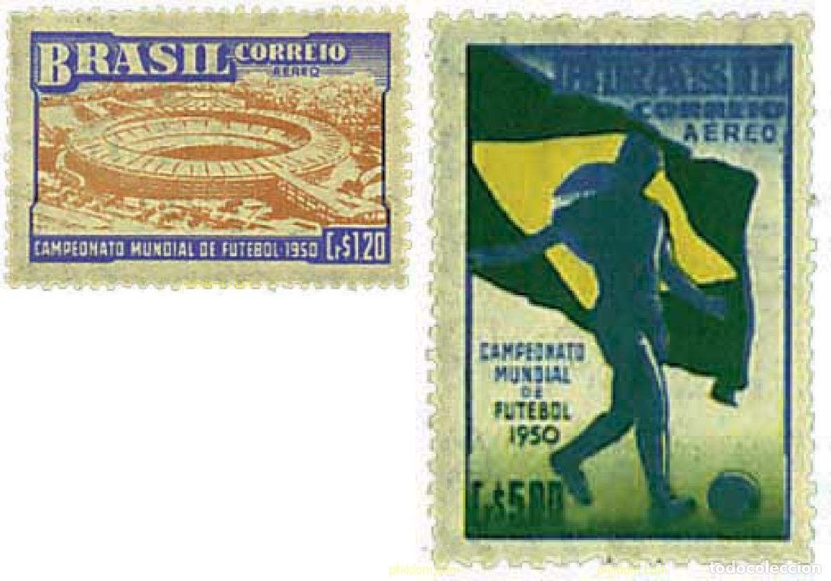 Sellos: 663900 HINGED BRASIL 1950 COPA DE FUTBOL DEL BRASIL