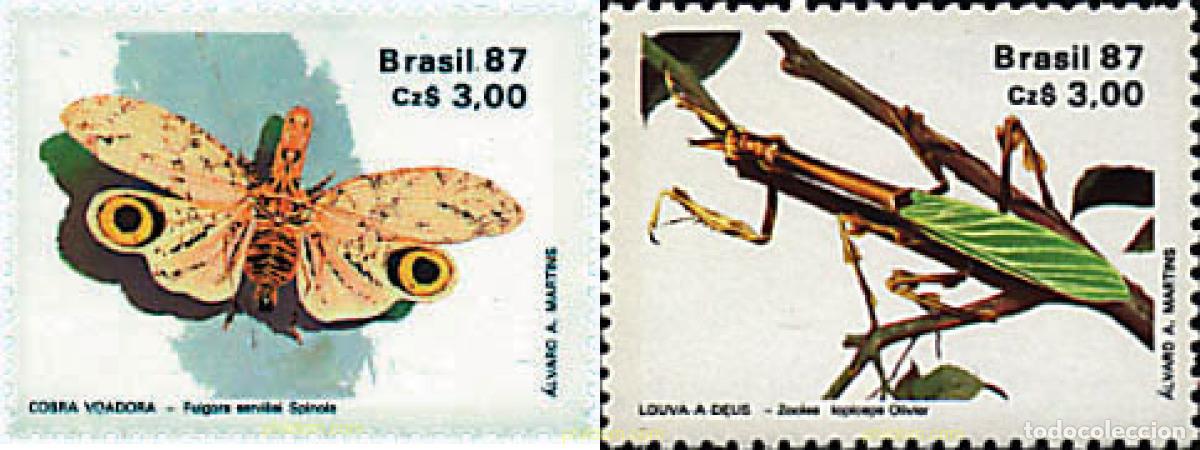 Sellos: 77530 MNH BRASIL 1987 INSECTOS