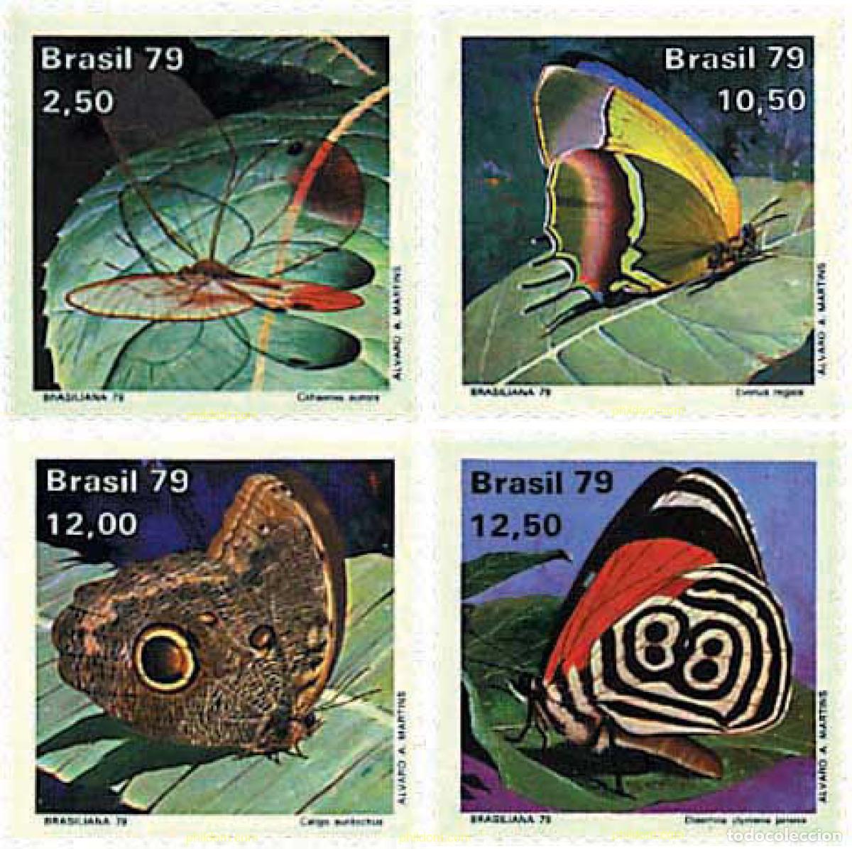 Sellos: 75654 MNH BRASIL 1979 MARIPOSAS