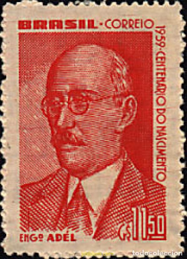 Sellos: 57768 MNH BRASIL 1960 CENTENARIO DEL NACIMIENTO DEL INGENIERO ADEL PINTO