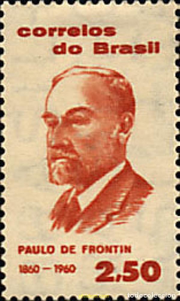 Sellos: 57769 MNH BRASIL 1960 CENTENARIO DEL INGENIERO FERROVIARIO PAULO DE FRONTIN