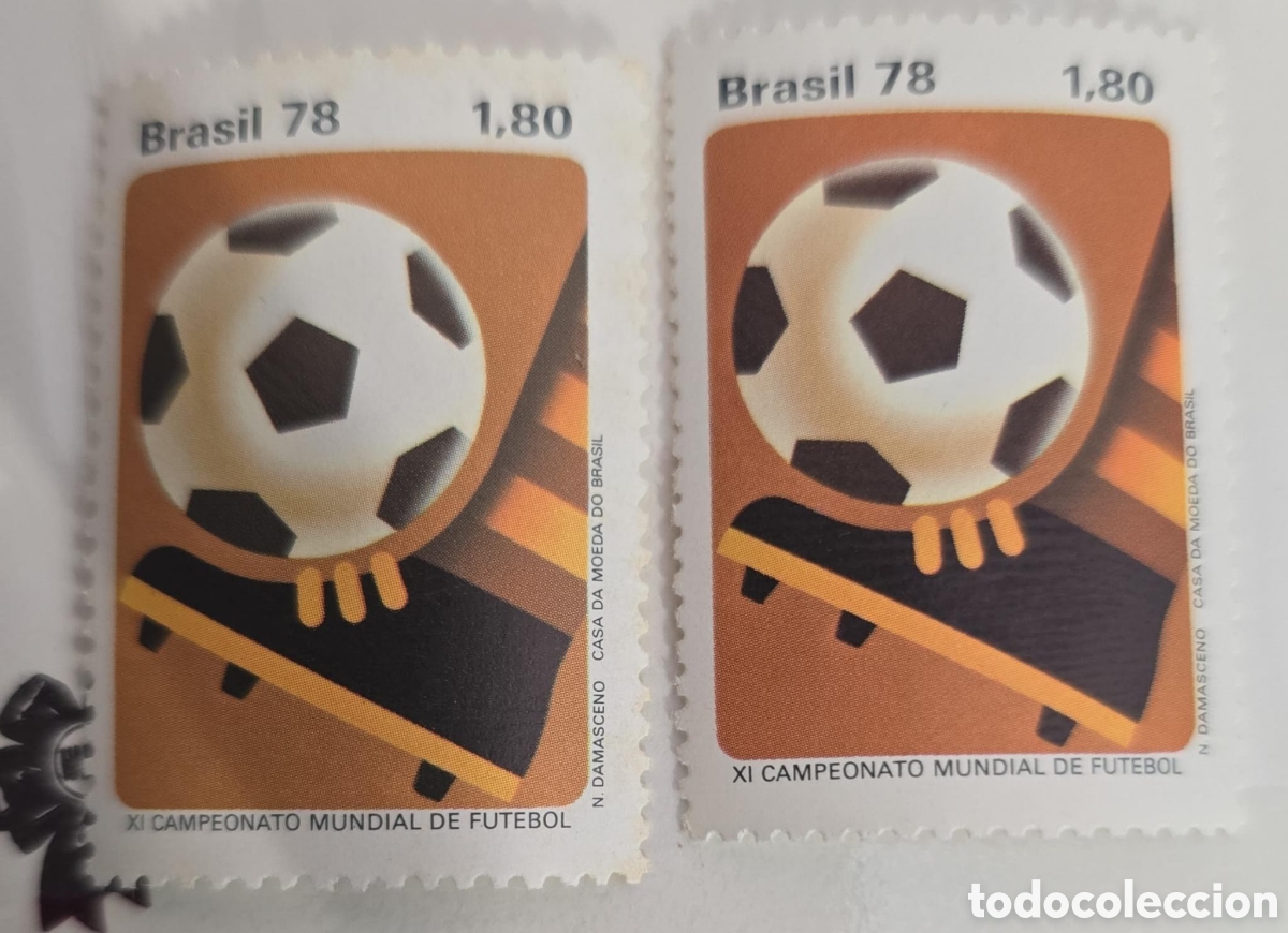 Sellos: CA) 1978. Brazil.The design commemorates the &rdquo;XI Campeonato Mundial de Futebol&rdquo; (11th World Cup held