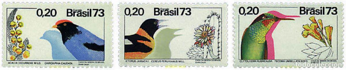 Sellos: 81608 MNH BRASIL 1973 AVES