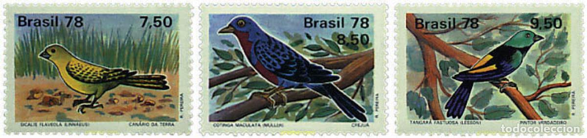 Sellos: 47778 MNH BRASIL 1978 AVES