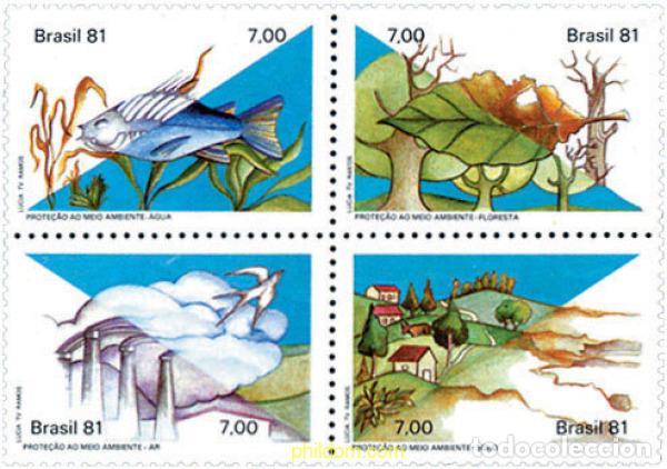 Sellos: 146911 MNH BRASIL 1981 PROTECCION DEL MEDIO AMBIENTE