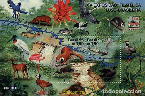 Sellos: 81724 MNH BRASIL 1995 EXPOSICION FILATELICA LUBRAPEX'95