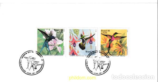 Sellos: 603515 USED BRASIL 1996 ESPAMER 96. EXPOSICION FILATELICA INTERNACIONAL