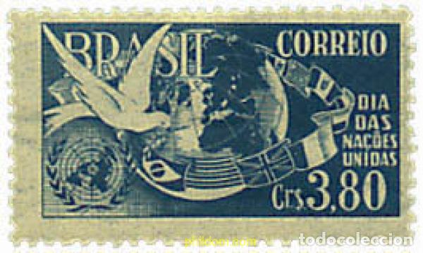 Sellos: 36496 MNH BRASIL 1952 DIA DE LAS NACIONES UNIDAS
