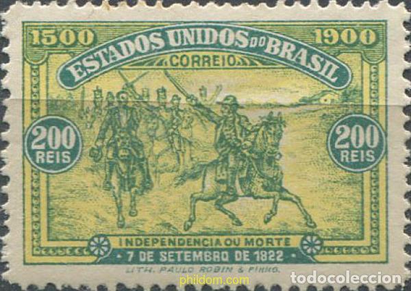 Sellos: 674271 USED BRASIL 1900 4 CENTENARIO DEL DESCUBRIMIENTO DE BRASIL.