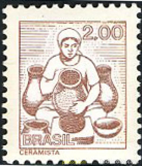Sellos: 654830 MNH BRASIL 1977 TRABAJOS NACIONALES.