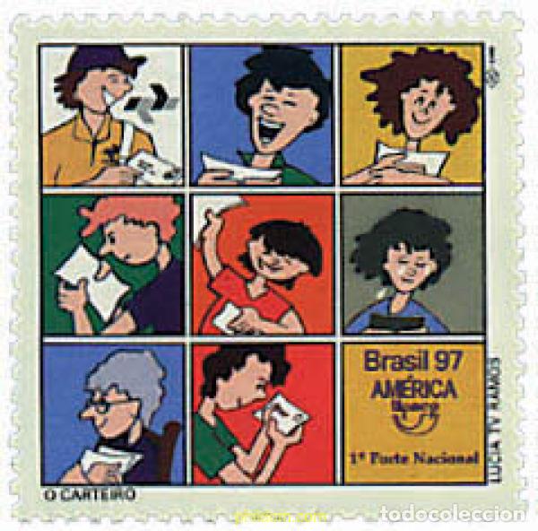 Sellos: 30822 MNH BRASIL 1997 AMERICA-UPAEP 1997 - EL CARTERO