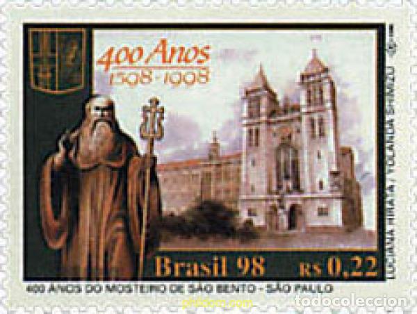 Sellos: 81732 MNH BRASIL 1998 400 ANIVERSARIO DEL MONASTERIO DE SAN BENITO EN SAN PAULO