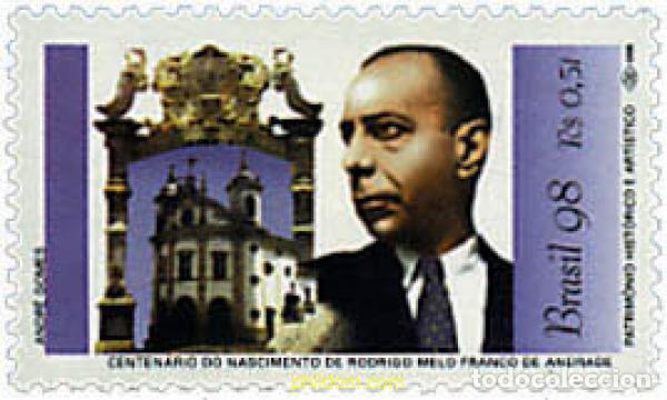 Sellos: 184544 MNH BRASIL 1998 CENTENARIO DEL NACIMIENTO DE RODRIGO MELO FRANCO DE ANDRADE