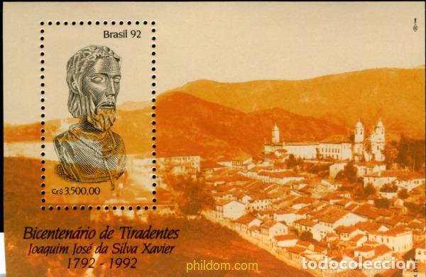 Sellos: 171787 MNH BRASIL 1992 200 ANIVERSARIO DE LA MUERTE DE JOAQUIN JOSE DA SILVA XAVIER