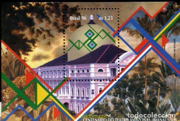 Stamps: 139481 MNH BRASIL 1996 CENTENARIO DEL TEATRO AMAZONAS