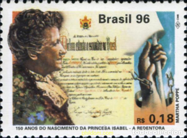 Stamps: 139486 MNH BRASIL 1996 150 ANIVERSARIO DE LA PRINCESA ISABEL DE ORLEANS-BRAGAN&Ccedil;A