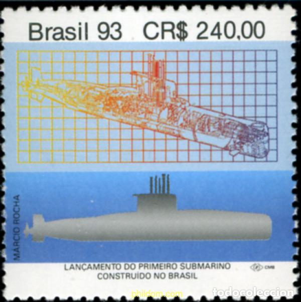 Stamps: 171799 MNH BRASIL 1993 SUBMARINO BRASILE&Ntilde;O
